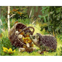 MR-Q019 Картина розмальовка Цікавий їжачок Mariposa MR-Q019 Картина розмальовка Цікавий їжачок Mariposa