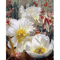 MR-Q1059 Картина розмальовка Білі лататтяMariposa MR-Q1059 Картина розмальовка Білі лататтяMariposa