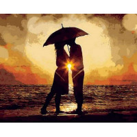 MR-Q1298 Картина розмальовка Поцілунок на заході сонцяMariposa MR-Q1298 Картина розмальовка Поцілунок на заході сонцяMariposa