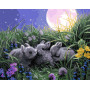 BK-GX9525 Картина по номерам Милые зайчата (Без коробки)