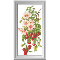 Картина зі страз Dream Art Шипшина з черешнею (квадратні камені, повна зашивка) (DA-30526, Без підрамника) Картина зі страз Dream Art Шипшина з черешнею (квадратні камені, повна зашивка) (DA-30526, Без підрамника)