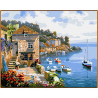 NB211R Картина за номерами Будинок на березі океану Babylon