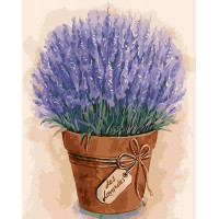 AS0007 Картина розмальовка Лаванда в горщику ArtStory AS0007 Картина розмальовка Лаванда в горщику ArtStory