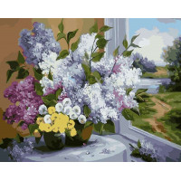 AS0015 Картина за номерами Розкішний бузок ArtStory AS0015 Картина за номерами Розкішний бузок ArtStory