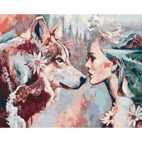 AS0189 Картина розмальовка Душа вовка ArtStory AS0189 Картина розмальовка Душа вовка ArtStory