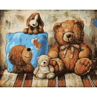 AS0212 Картина розмальовка Плюшеві друзі ArtStory AS0212 Картина розмальовка Плюшеві друзі ArtStory