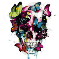 AS0236 Картина розмальовка Кольоровий череп (Без коробки) ArtStory AS0236 Картина розмальовка Кольоровий череп (Без коробки) ArtStory