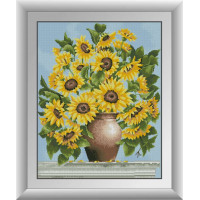 Набір вишивка алмазна Dream Art Ваза з соняшниками (DA-30627, Без підрамника)