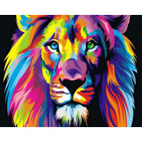 Малювання камінням на полотні Rainbow Art Райдужний лев (PDL52, На підрамнику) Малювання камінням на полотні Rainbow Art Райдужний лев (PDL52, На підрамнику)