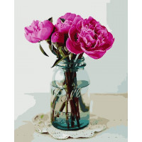 AS0685 Картина за номерами Яскраві півонії ArtStory