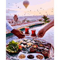 BK-GX31828 Розмальовка за номерами Ранок у Каппадокії