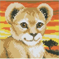 Алмазна живопис ТМ Алмазна мозаїка Левеня (UA-005, Без підрамника)