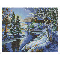 Алмазна живопис Алмазна мозаїка Зима (GF3513, Без підрамника)