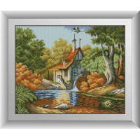 Картина з мозаїки Dream Art Осінній млин (DA-30822, Без підрамника) Картина з мозаїки Dream Art Осінній млин (DA-30822, Без підрамника)