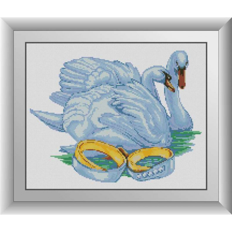 Алмазна вишивка Dream Art Лебеді кохання (DA-30902, Без підрамника)