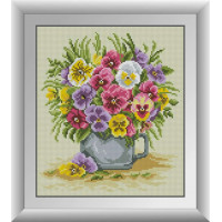 Алмазна мозаїка Dream Art Анютини очі (DA-30945, Без підрамника)