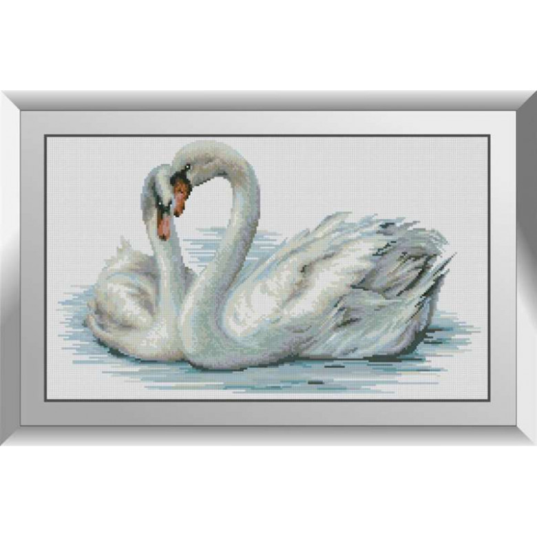 Картина зі страз Dream Art Лебеді кохання (DA-31251, Без підрамника)