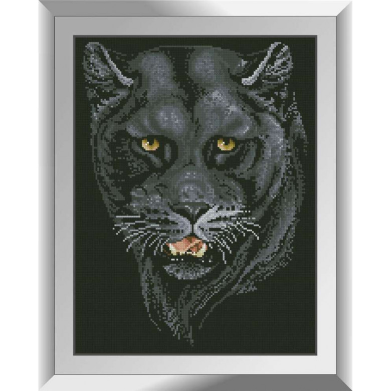 Алмазна живопис Dream Art Чорна пантера (DA-31361, Без підрамника)