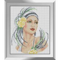 Алмазна вишивка Dream Art Леді в жовтому (DA-31422, Без підрамника)