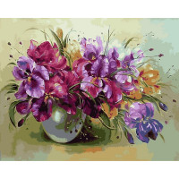 VP1327 Забарвлення за номерами Ваза з ірисами Babylon VP1327 Забарвлення за номерами Ваза з ірисами Babylon