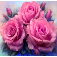 Набір мозаїка алмазна My Art Ніжні трояндочки (TN310, На підрамнику)