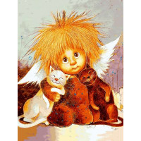 VK288 Малюнок за цифрами Обійми котів Babylon VK288 Малюнок за цифрами Обійми котів Babylon