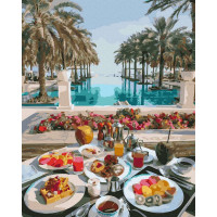 BK-GX40792 Розмальовка за номерами Райський сніданок