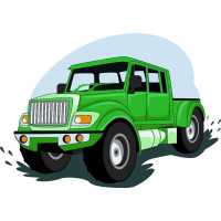 ASK041 Картина за номерами Пікап ArtStory