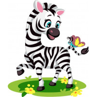 ASK049 Картина за номерами Весела зебра ArtStory