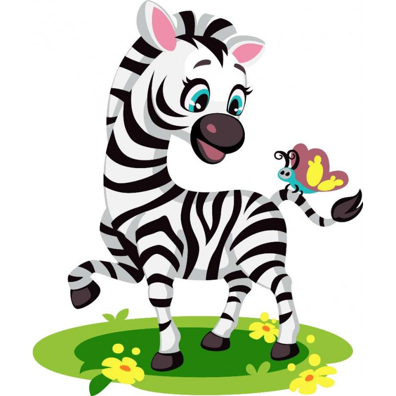 ASK049 Картина за номерами Весела зебра ArtStory