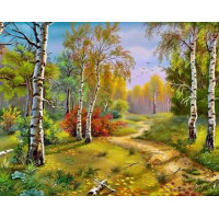 Набір вишивка алмазна ТМ Алмазна мозаїка Золота осінь (DMF-038, На підрамнику)