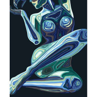 SR-VA-3417 Картина за номерами Дівчина в абстракіїStrateg SR-VA-3417 Картина за номерами Дівчина в абстракіїStrateg