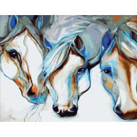 SR-SY6206 Розмальовка за номерами Вродливі коніStrateg SR-SY6206 Розмальовка за номерами Вродливі коніStrateg