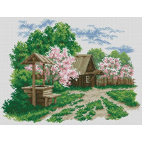 Алмазна картина Dream Art Сільська криниця (45 х 59 см) (DA-31586, Без підрамника)