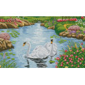 Картина алмазами Dream Art Лебедине озеро (50 х 81 см) (DA-31624, Без підрамника)