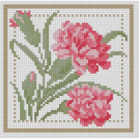 Алмазна живопис Dream Art Гвоздика (17 х 17 см) (DA-31642M, Без підрамника)