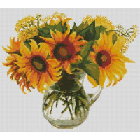 Картина мозаїка Dream Art Соняшники (38 х 43 см) (DA-31745, Без підрамника)