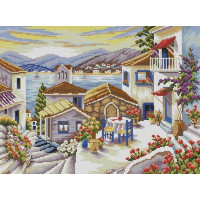 Картина стразами Dream Art Іспанська вуличка (37 х 50 см) (DA-31834, Без підрамника)