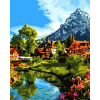 BK-GX45110 Картина за номерами Гірський пейзажRainbow Art BK-GX45110 Картина за номерами Гірський пейзажRainbow Art