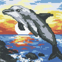Мозаїка алмазна Алмазна мозаіка Дельфін (OSA028, Без підрамника) Мозаїка алмазна Алмазна мозаіка Дельфін (OSA028, Без підрамника)