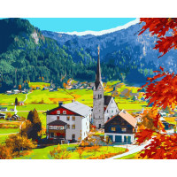 BK-GX45425 Картини за номерами Селище в АльпахRainbow Art BK-GX45425 Картини за номерами Селище в АльпахRainbow Art