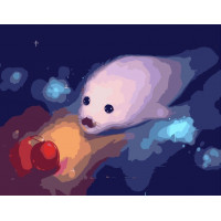 SR-B-GS387 Картина за номерами Морський котикStrateg SR-B-GS387 Картина за номерами Морський котикStrateg